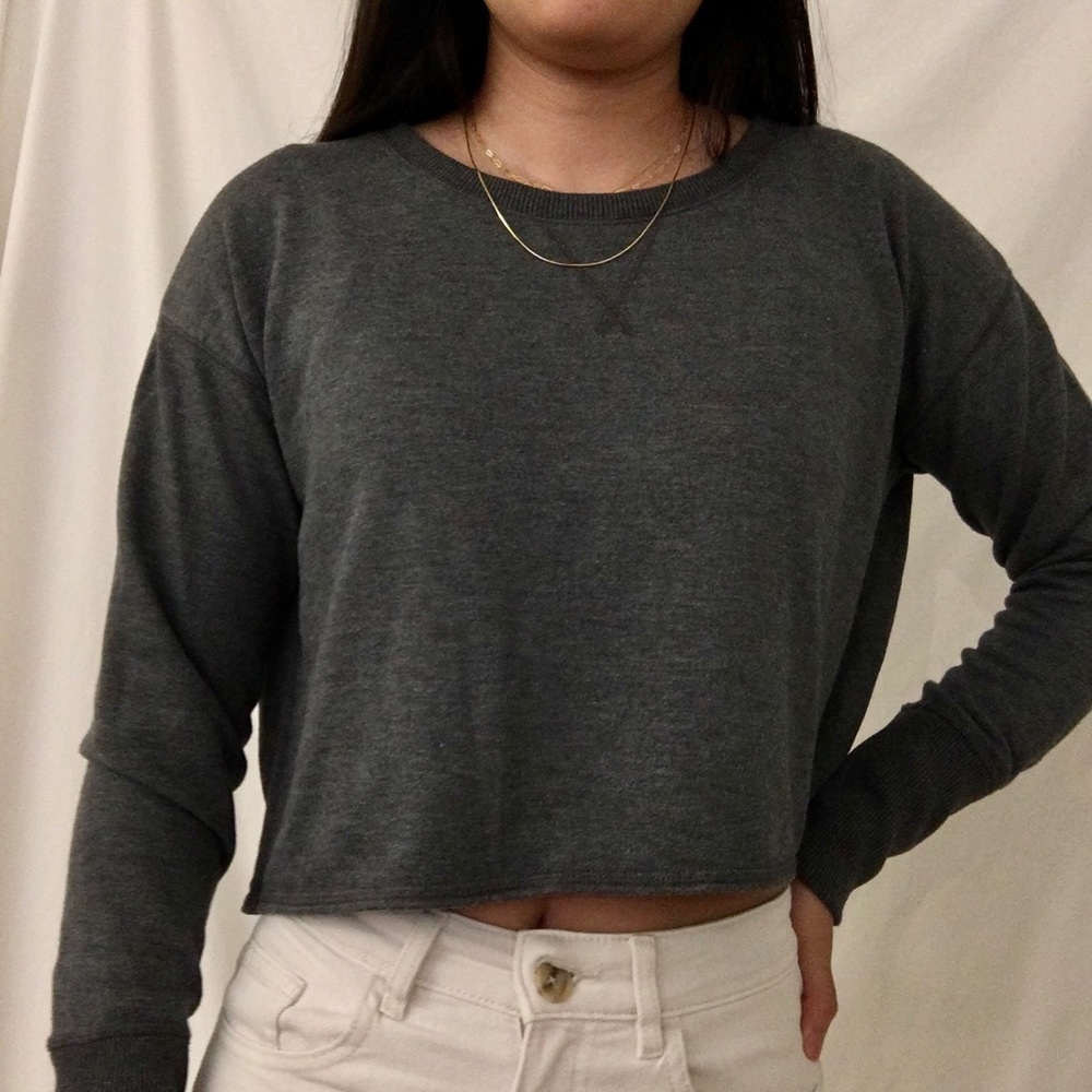 Boxy Cropped Long Sleeve